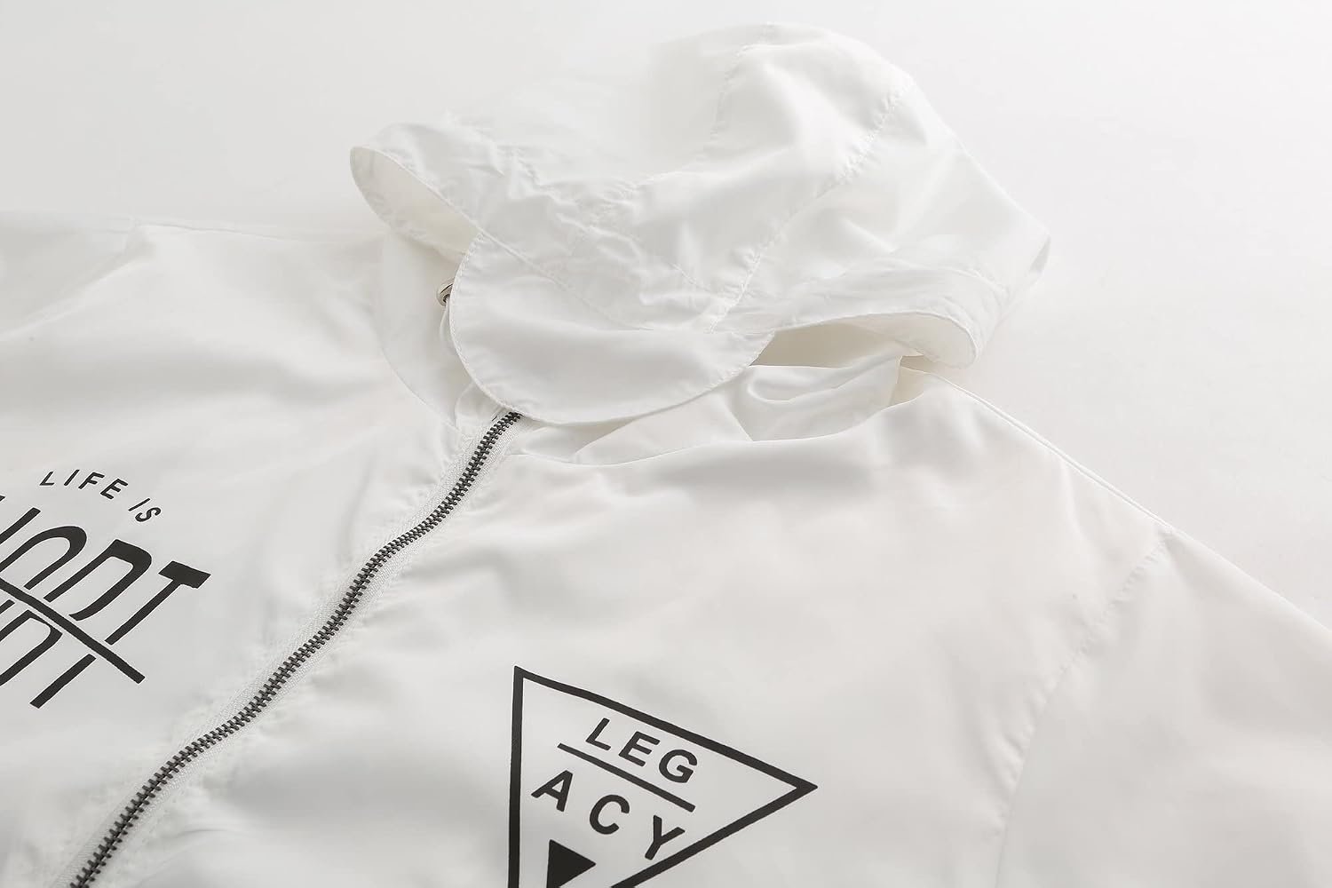 Lightweight Windbreaker Jacket Casual Zip Up Jackets With image 2